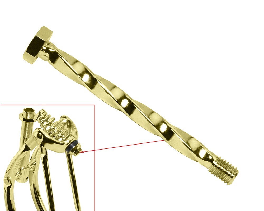 TWISTED CENTER SPRING BOLT GOLD