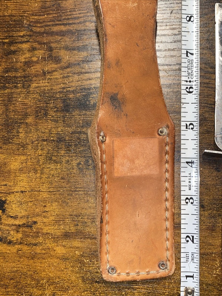 Box Cutter Knife And Leather Sheath