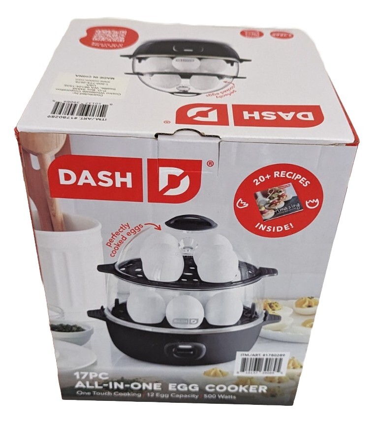 Dash 17 Piece All In One Egg Cooker : 12 Egg Capacity