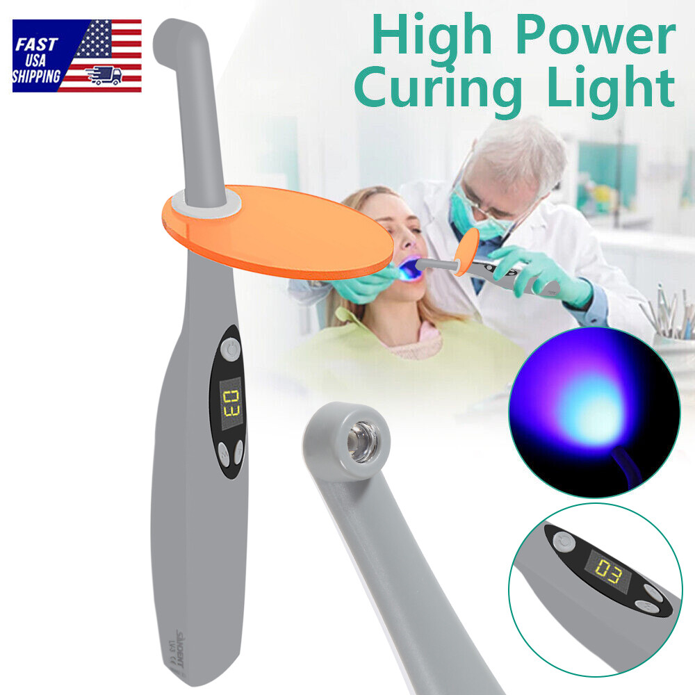 USA Dental Wireless Curing Light 1 Second Resin Cure LED Lamp