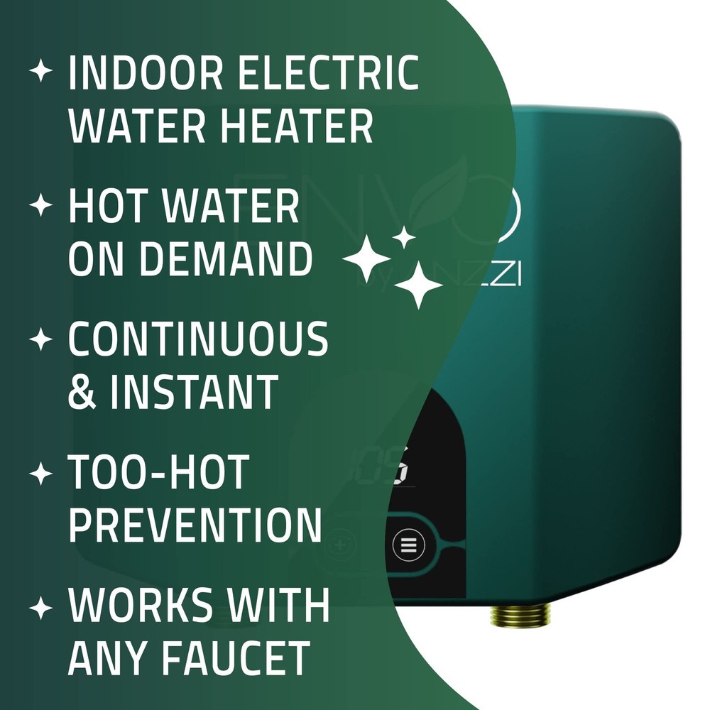 Envo Electric Tankless Water Heater 6 kW at 240 Volts, Small Enough to Instal...
