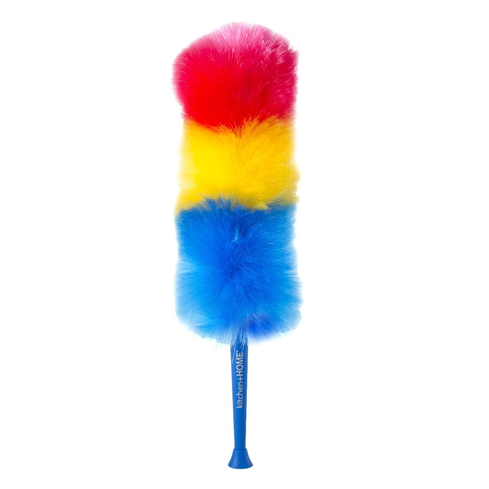 Kitchen + Home 23” inch Rainbow Static Duster - Electrostatic Feather Duster At