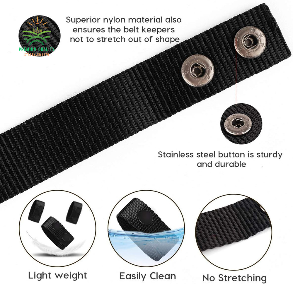 Double Snap Duty Keeper for Tactical Outdoor Belts - Enhanced Security