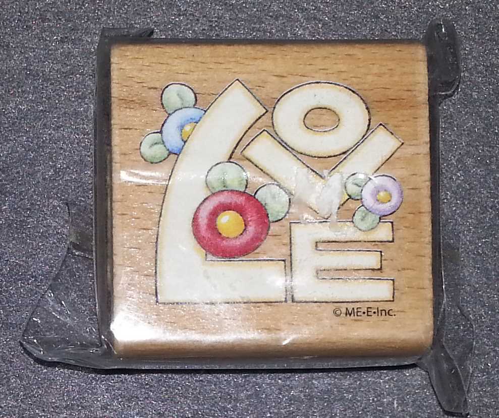 Rubber Stamp - Love - 2" Square - New