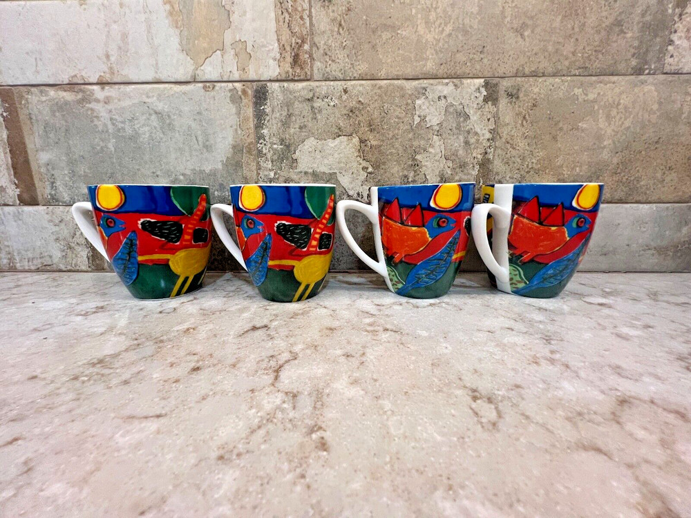 Corneille L'Ete Commencant Bird Espresso Cups...4