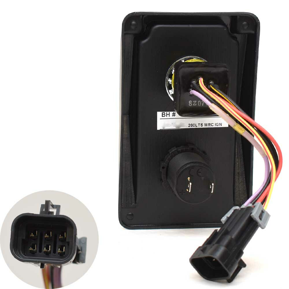 Triton Boat Ignition Switch Panel 2132144 | 260 LTS Pro Metallic Gray Plastic