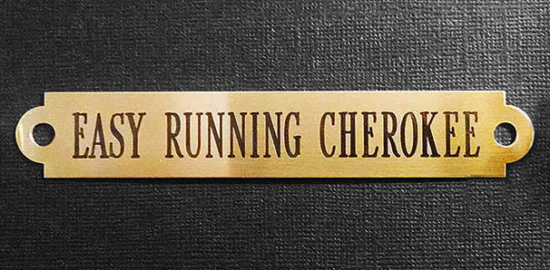 HALTER PLATE XLARGE Solid Brass Custom Engraved Horse ID Name Tag .032"