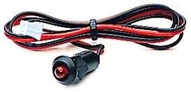 3 Volt Red 5.5mm LED Status Indicator with Mount & 2 Pin Plug (B11A)