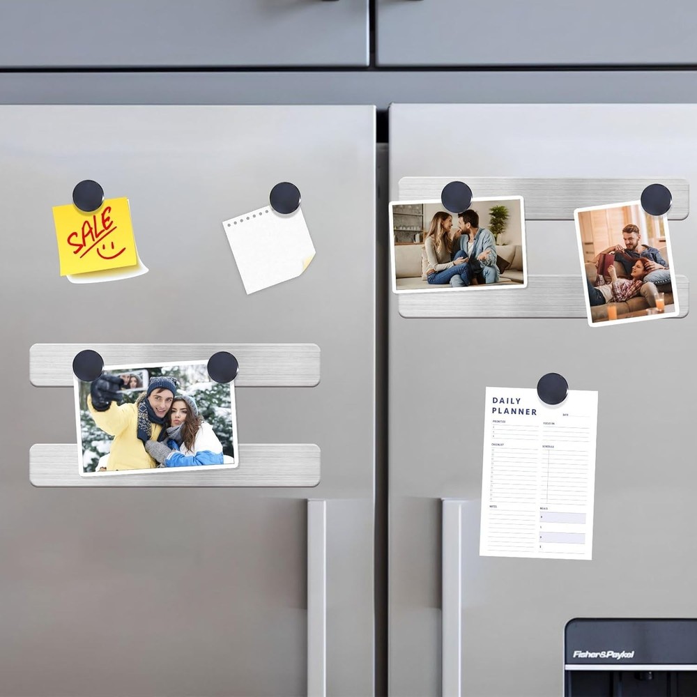 Multi-Functional Frameless Magnetic Board & Strip Set for Home and Office - 2PCS