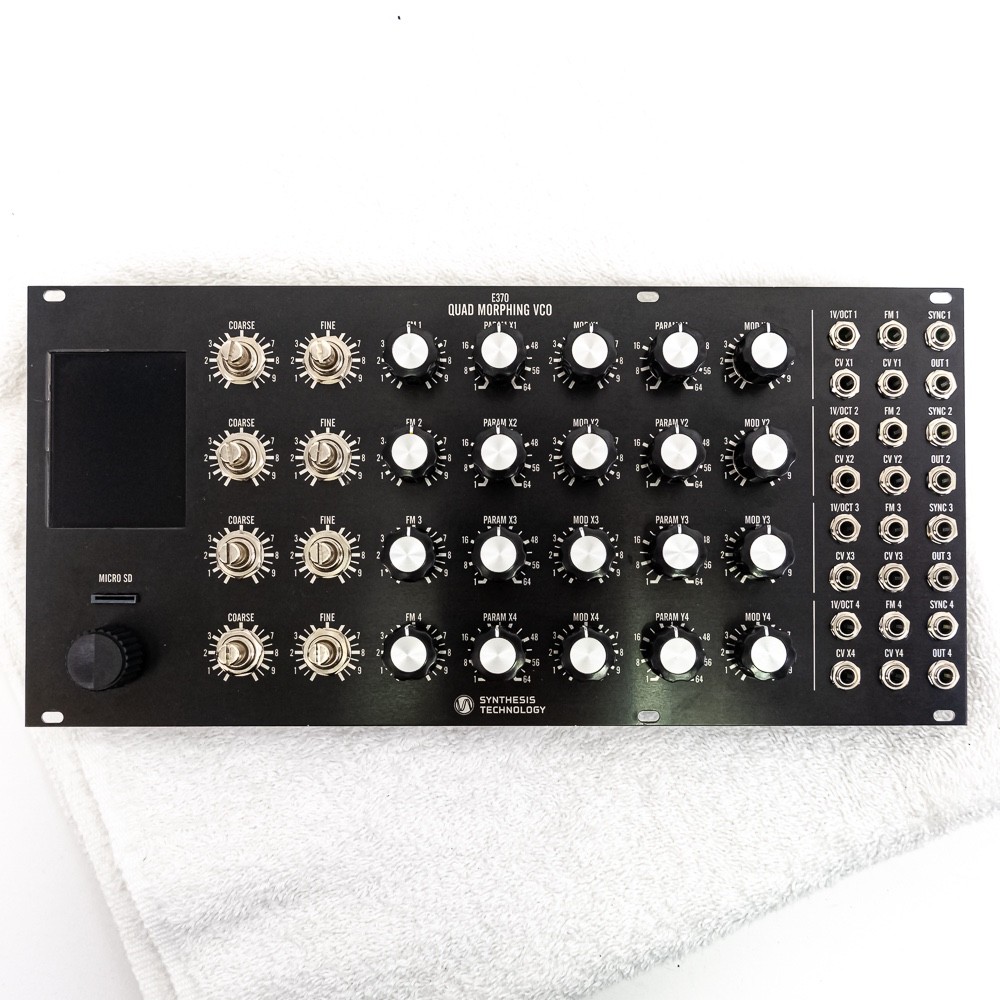 Synthesis Technology E370 Quad Morphing VCO (Black, Missing 8 Knobs)