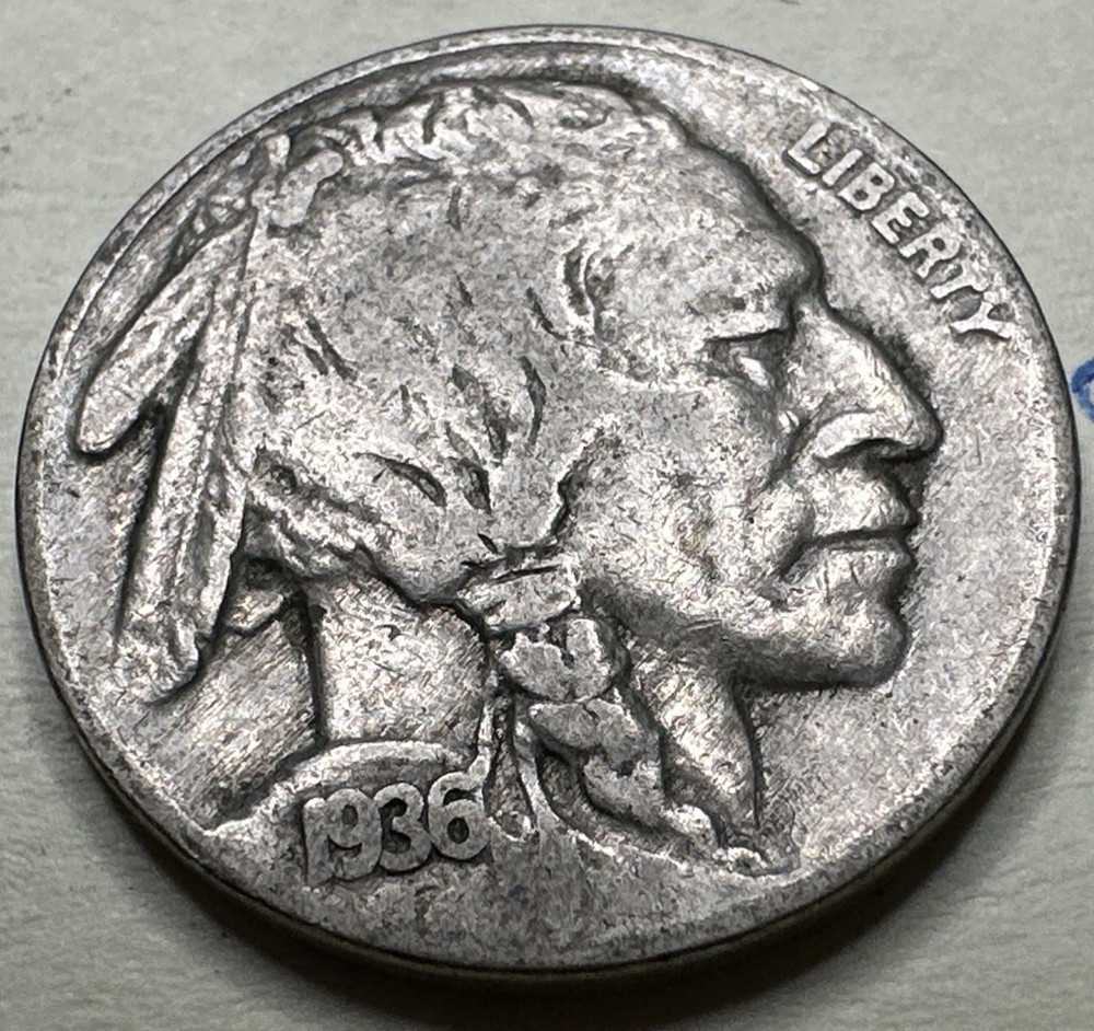 1936 Buffalo Nickel Full Date 5C 708X