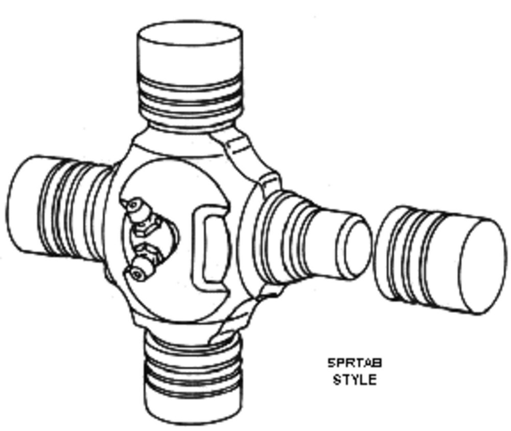 Dana SPL170-4X Universal Joint; Greaseable
