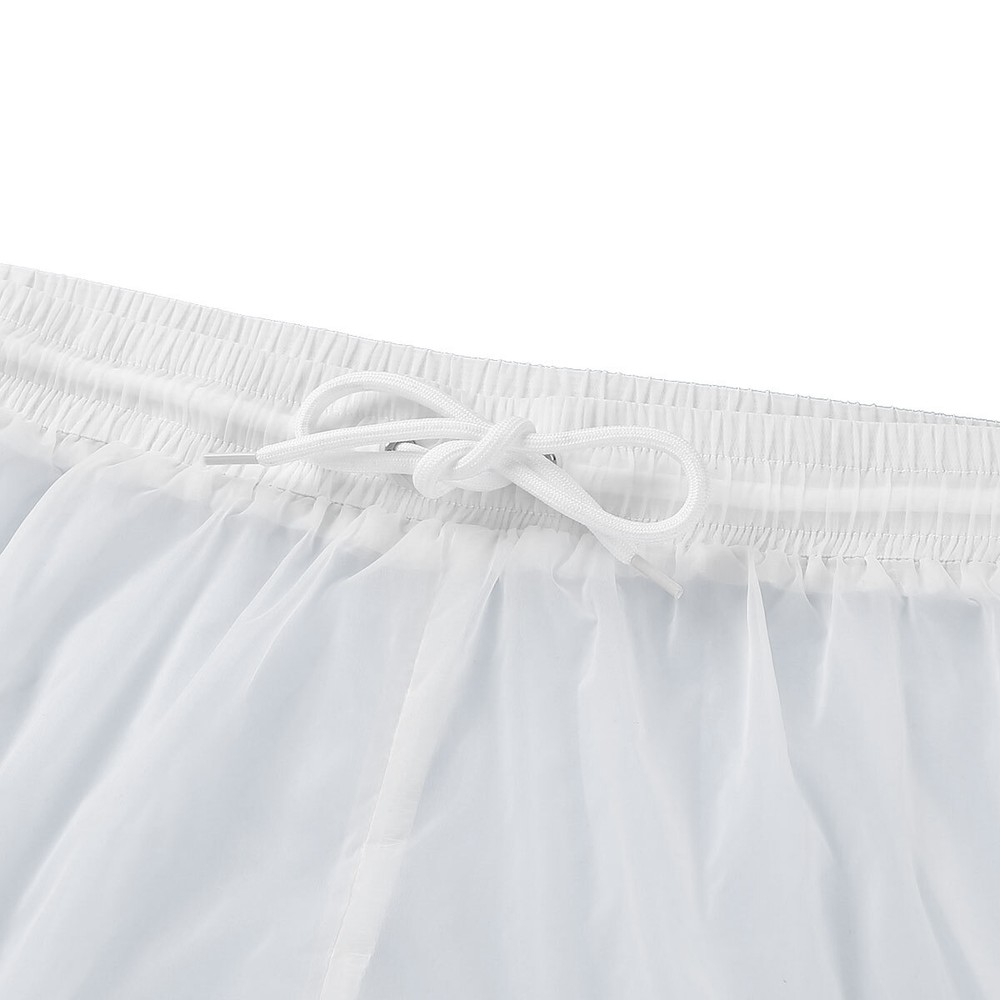 Men's See Through Mesh Shorts Swim Trunks Drawstring Boxer Briefs Underwe