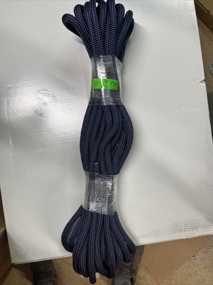 5/8" x 80' Double Braid Polyester Tree Rope, Bull Line, arborist, rigging,