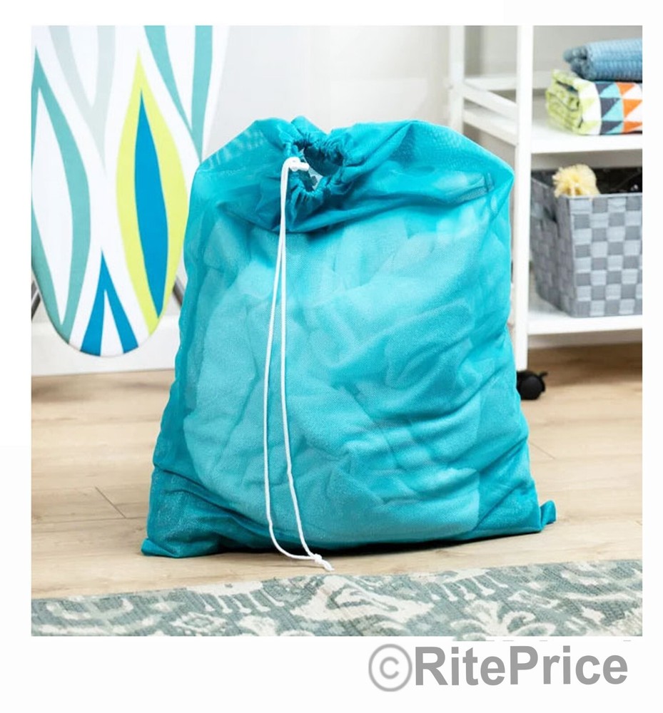 Large 29"X40" Laundry Bag Washable Heavy Duty Locking Drawstring Bag (2 Pack)