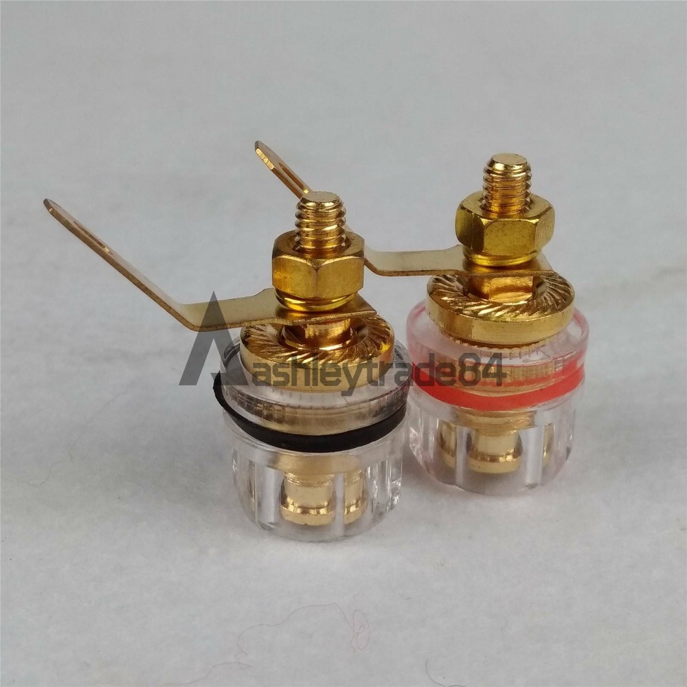 2pcs Speaker Terminal AMP Banana Jack Binding Post NEW