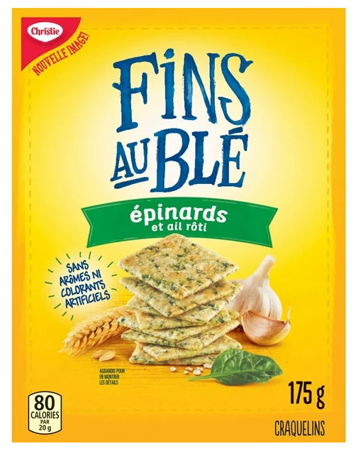Wheat Thins Spinach and Roasted Garlic Crackers, 175g (4 Pack)