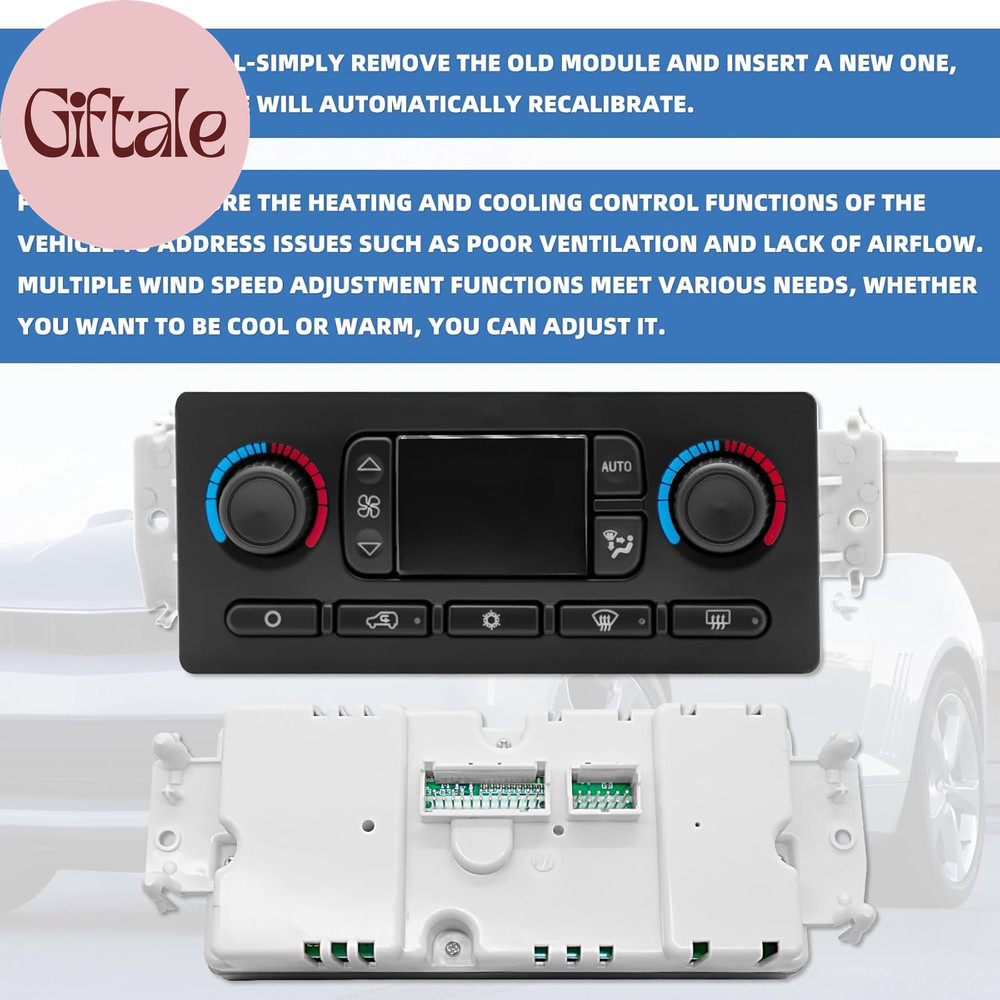 599-211XD A/C Heater Climate Control Module Panel Switch for 02-09 Chevy Silvera