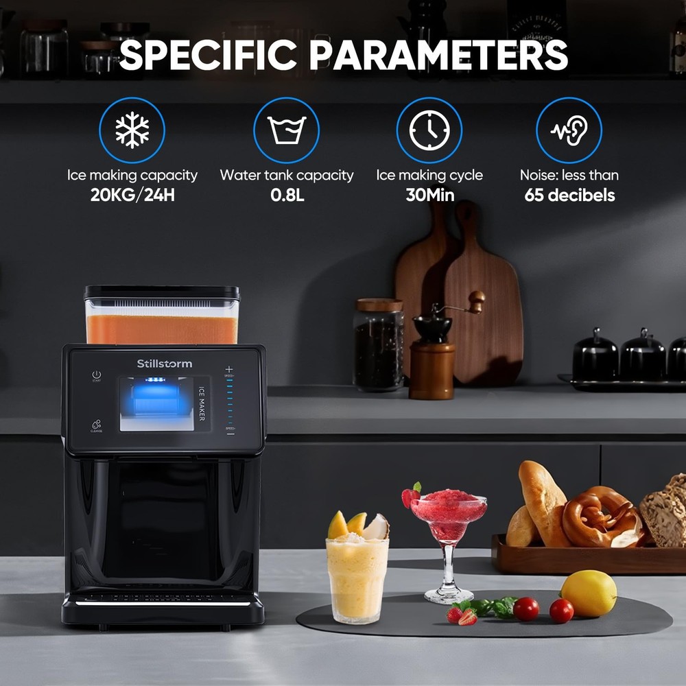 Shaved Ice Machine Snow Cone Maker No Ice Needed，Snowflake Machine with Rapid...