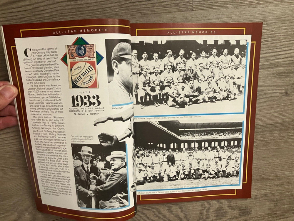 1986 MLB All Star Game Program Houston Astros