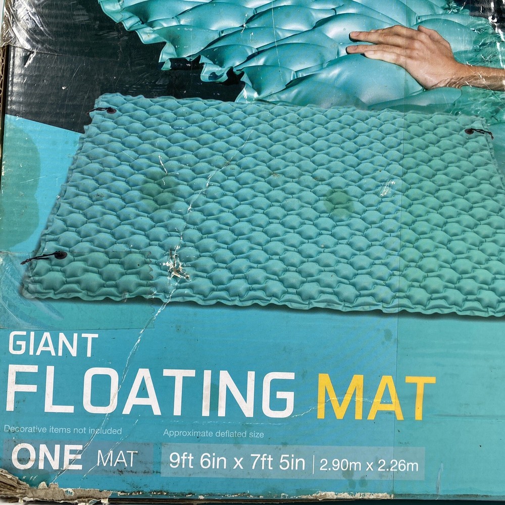 Giant Inflatable Mat Intex 56841EP Floating Water Pool Lake Platform Open Box