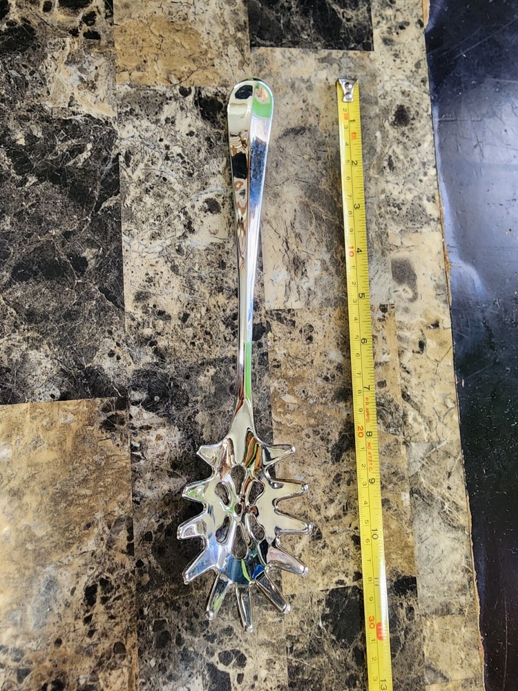 ✅️OLD RATTAIL PATTERN SILVERPLATED PASTA / SPAGHETTI 🍝 SERVER