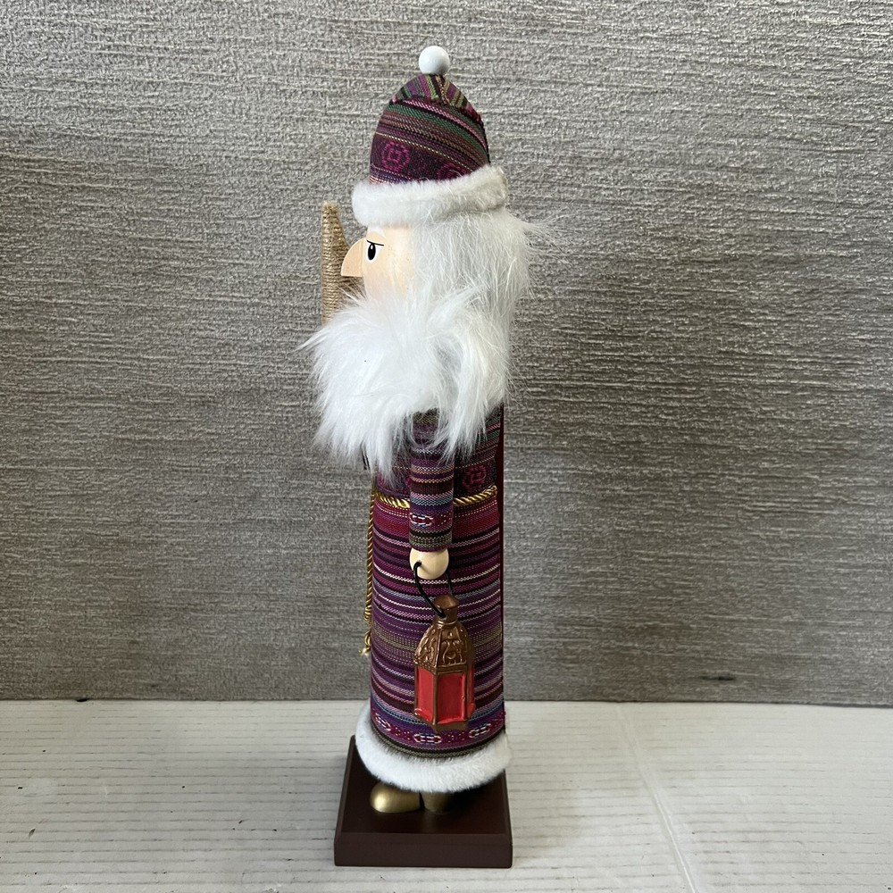 Wooden Nutcracker 13" Tall Wizard Lantern 2014 Christmas Decor Target RARE EUC