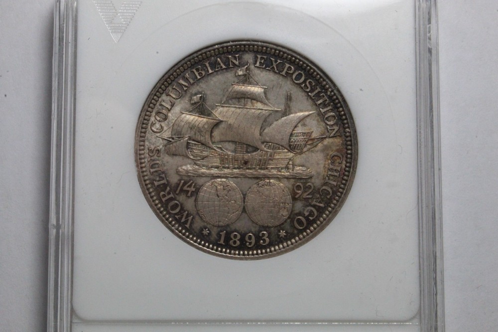 1893 Columbian Half Dollar MS63 ANACS Toned