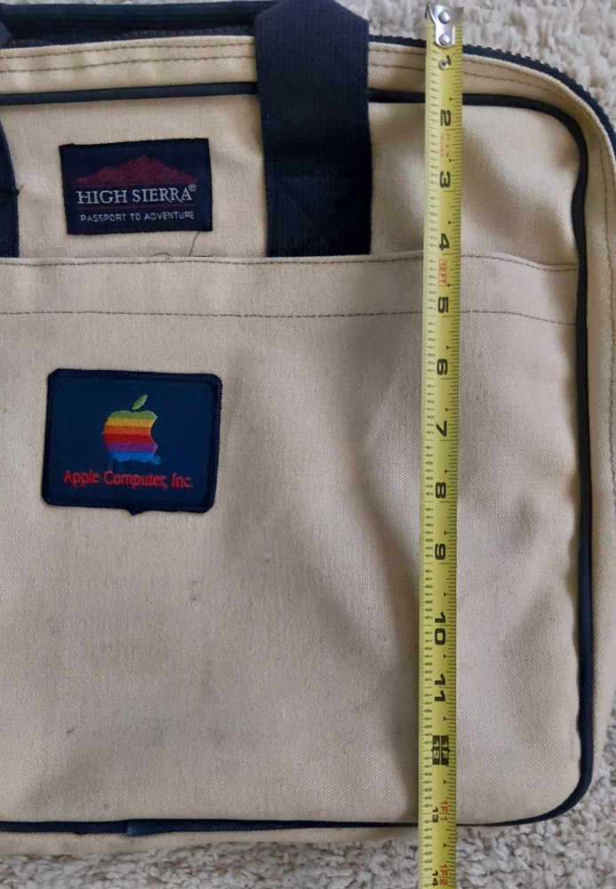 Apple Computer Inc. Original Apple Instructor Soft Sided Zippered Briefcase RARE