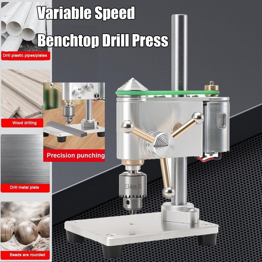 Mini Drill Press Precision CNC Table Milling Machine Portable Benchtop Driller