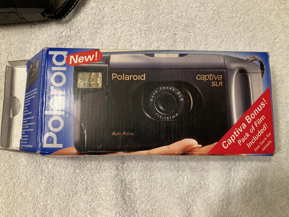 VINTAGE Polaroid Captiva SLR 95 Original Box Auto Focus Untested