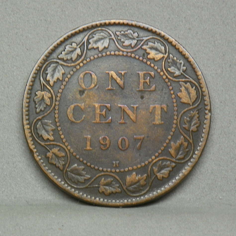 CANADA 1907-H LARGE CENT
