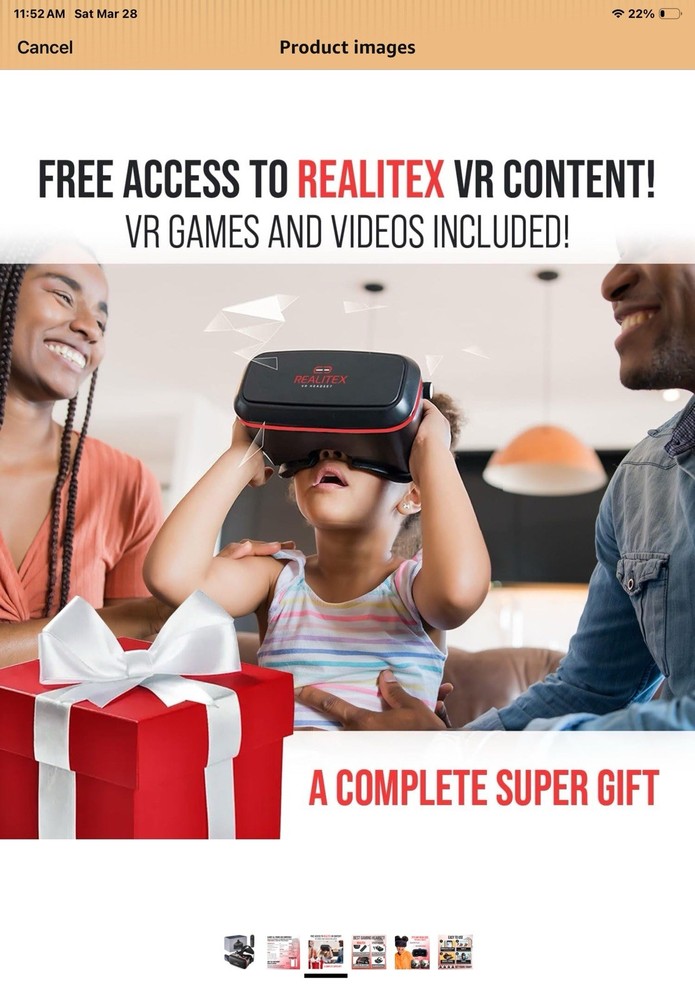 3D VR Headset for Kids + Android Remote - for iPhone & Android Phones | with 3D