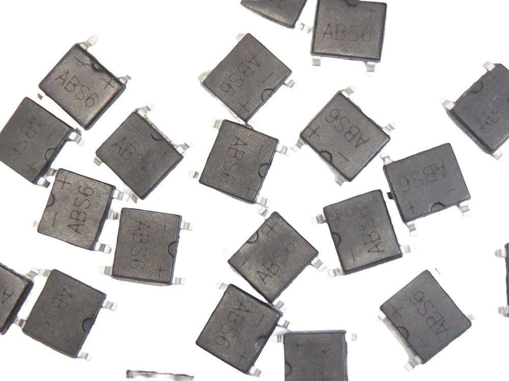 ABS6 Bridge Rectifier Diode 600V 1A Ultra-Compact (100pcs)