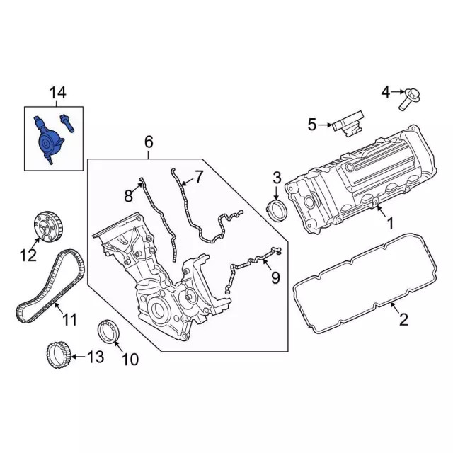 Genuine Ford Engine Variable Valve Timing (Vvt) Solenoid BR3Z6M280F