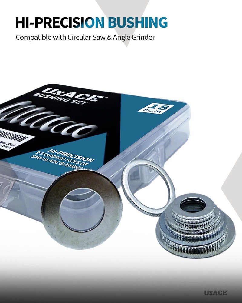 Circular Saw Blade Adapter Ring Kit - 9 Sizes for Diamond Blades & Grinders