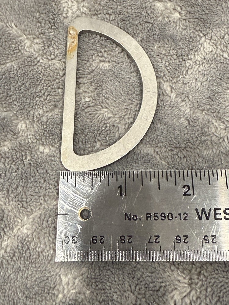 D-Ring Stainless Steel - Flattened Ends