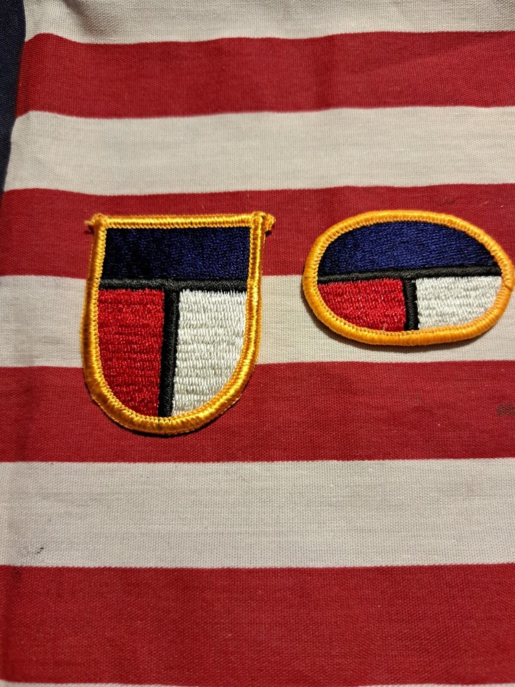 SPECIAL OPERATIONS COMMAND PACIFIC BERET FLASH & PARA OVAL PATCH