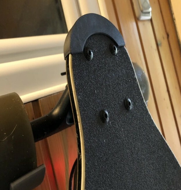 Skateboard Longboard Nose Tail Guard Bash Guards 2 pcs black for Boosted STEALTH