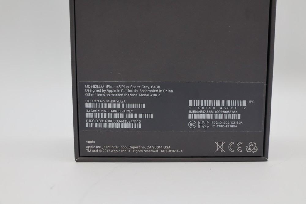 Apple iPhone 8 Space Gray 64 GB (BOX ONLY) - DUT'S Deals