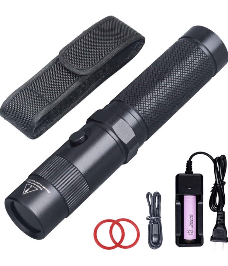 LIGHTFE UV Flashlight 395nm UV Black light UV302A
