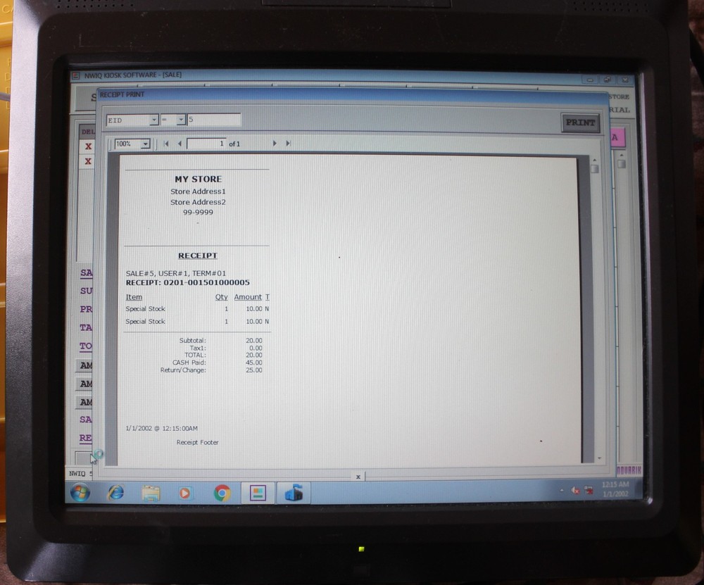 Box #2 NCR Real POS Class 7601-1111-8801 USED