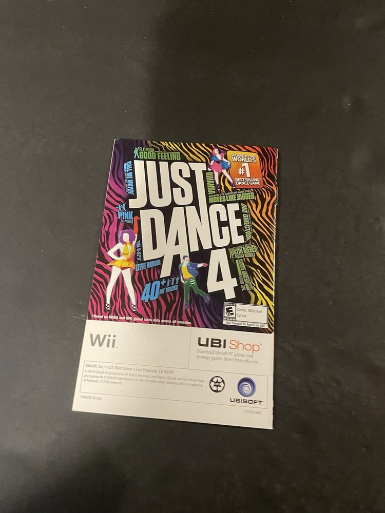 hip hop dance experience wii Manual only