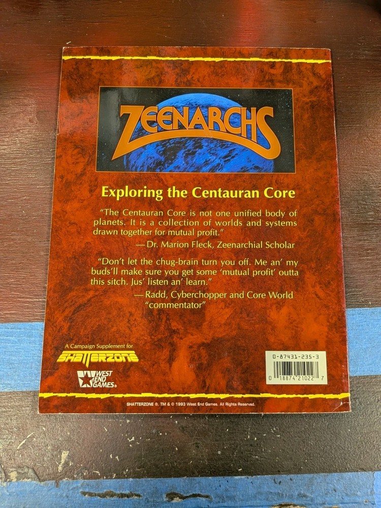 Zeenarchs Shatterzone 21022 West End Games
