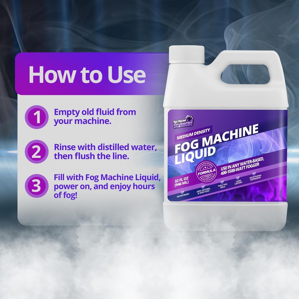 Fog Machine Liquid - 32oz Smoke Juice for 32 oz (1 Quart)