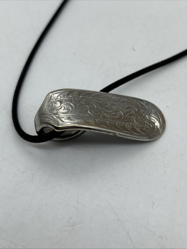 Vintage WP Fork Handle Pendant Silver Plated Hallmark Handmade Upcycled Gift
