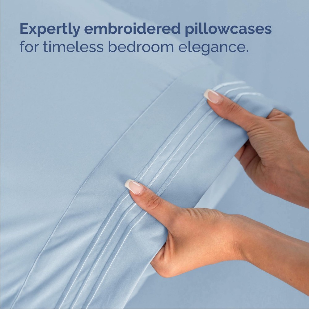 Queen Size 4 Piece Sheet Set - Comfy Breathable Cooling Bed Sheets Set - Hot...