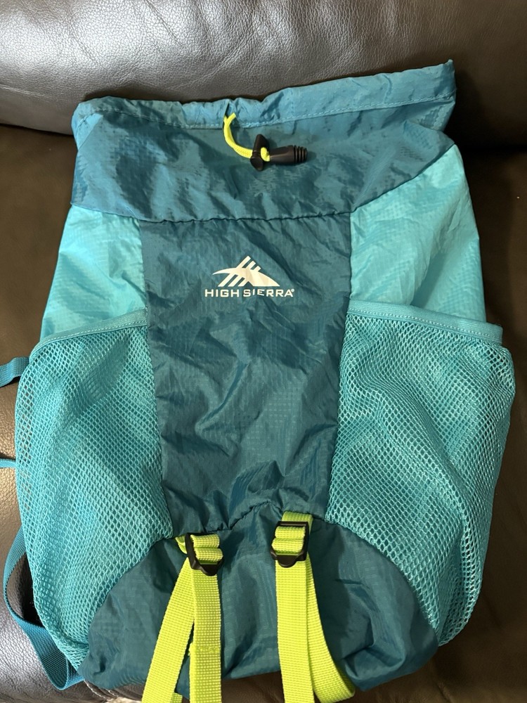 High Sierra Backpack Teal Lightweight Hiking