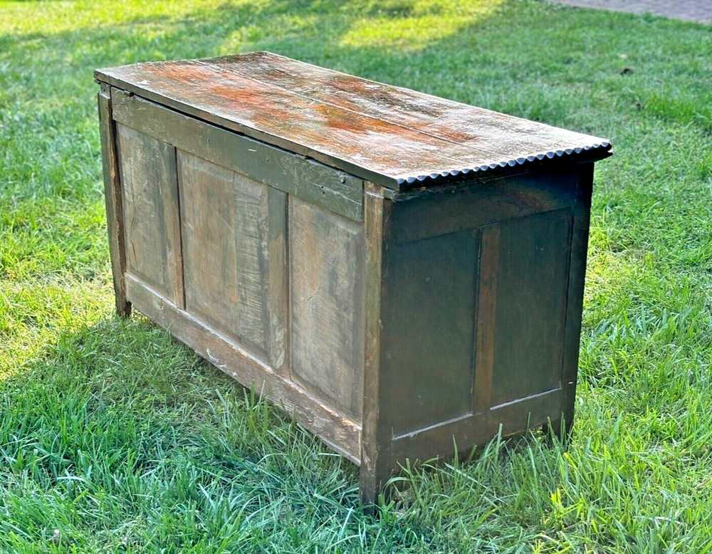 17th Century Charles II Oak Coffer--Shipping Available