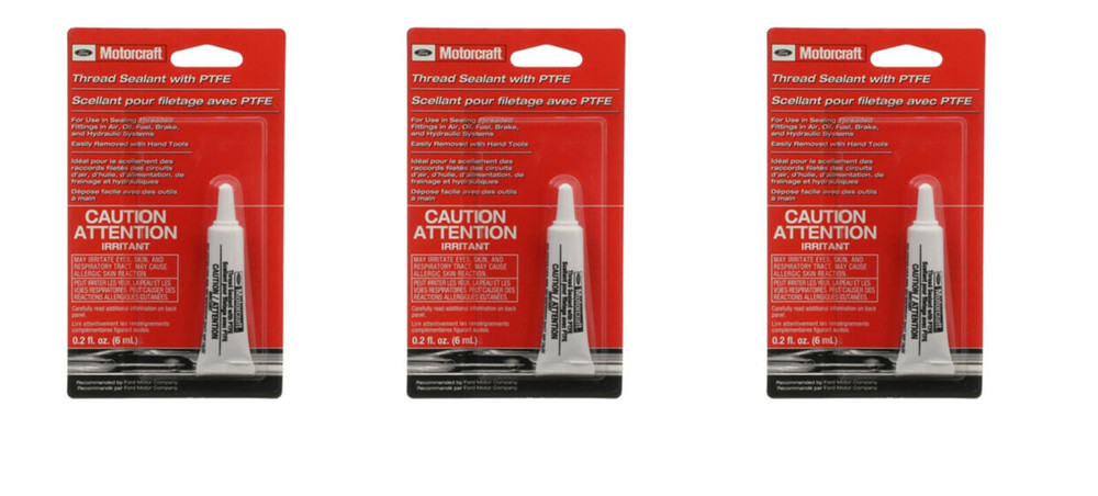 3 PACK MOTORCRAFT TA24B Thread Sealant with PTFE